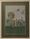 Group of 7 color lithographs.